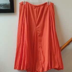 Cato Orange Circle Skirt